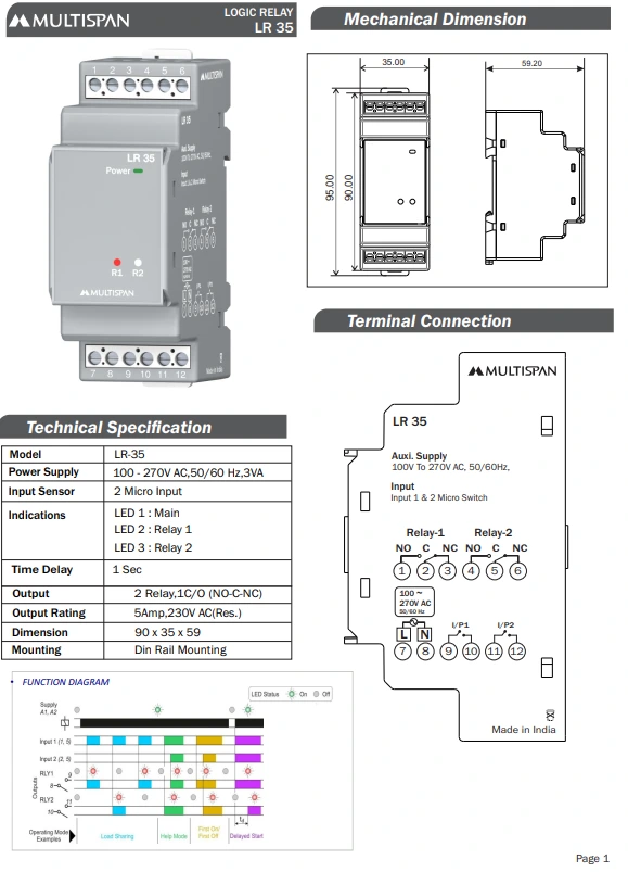 Relay Luân Phiên Multispan - LR-35