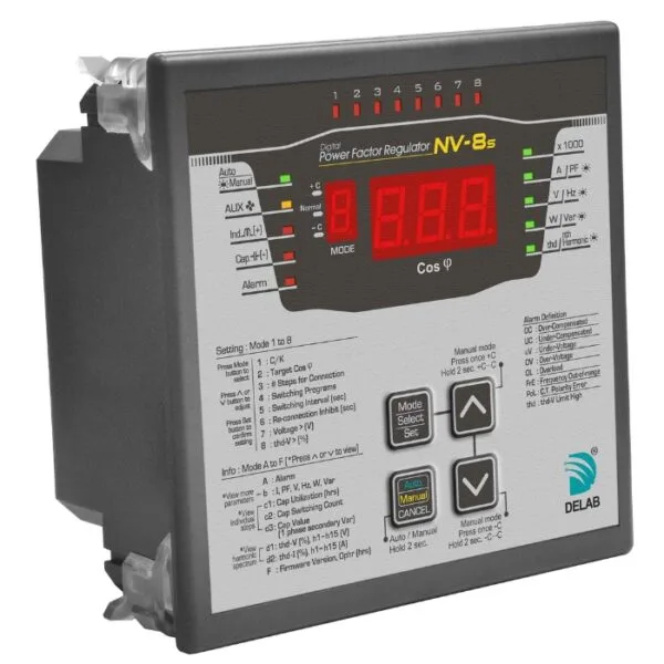 Bộ Điều Khiển Tụ Bù 8 Cấp Delab - NV-8s