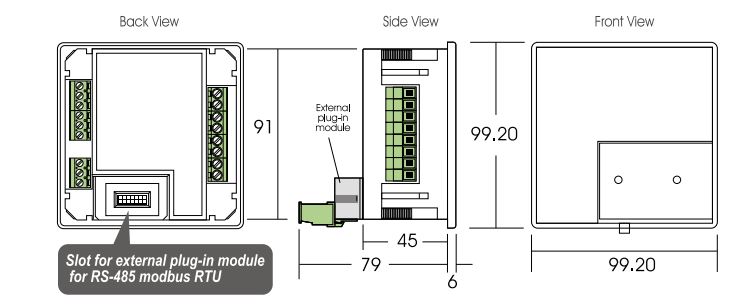 kích thước rơ le DP-34