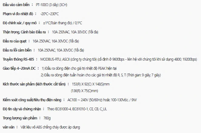 Bộ Điều Khiển Quạt Máy Biến Áp Digital Korea - P-300C