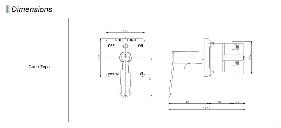 Công Tắc Chuyển Mạch Loại Kéo Ra Cho ACB Hivero - HC3102P