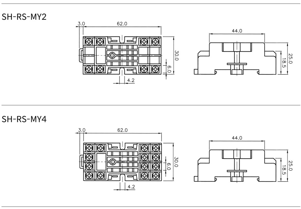 Relay Kiếng 3A 14 chân SungHo - SHR-MY4SN-220VAC