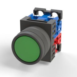 Nút Nhấn Nhả Không Đèn Màu Xanh Lá Fuji - AM22F0R-10G