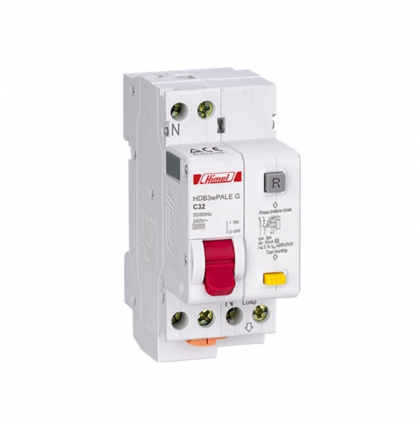 RCBO 1P+N 125A 10kA - 30mA Himel - HDB3WLE1251C125