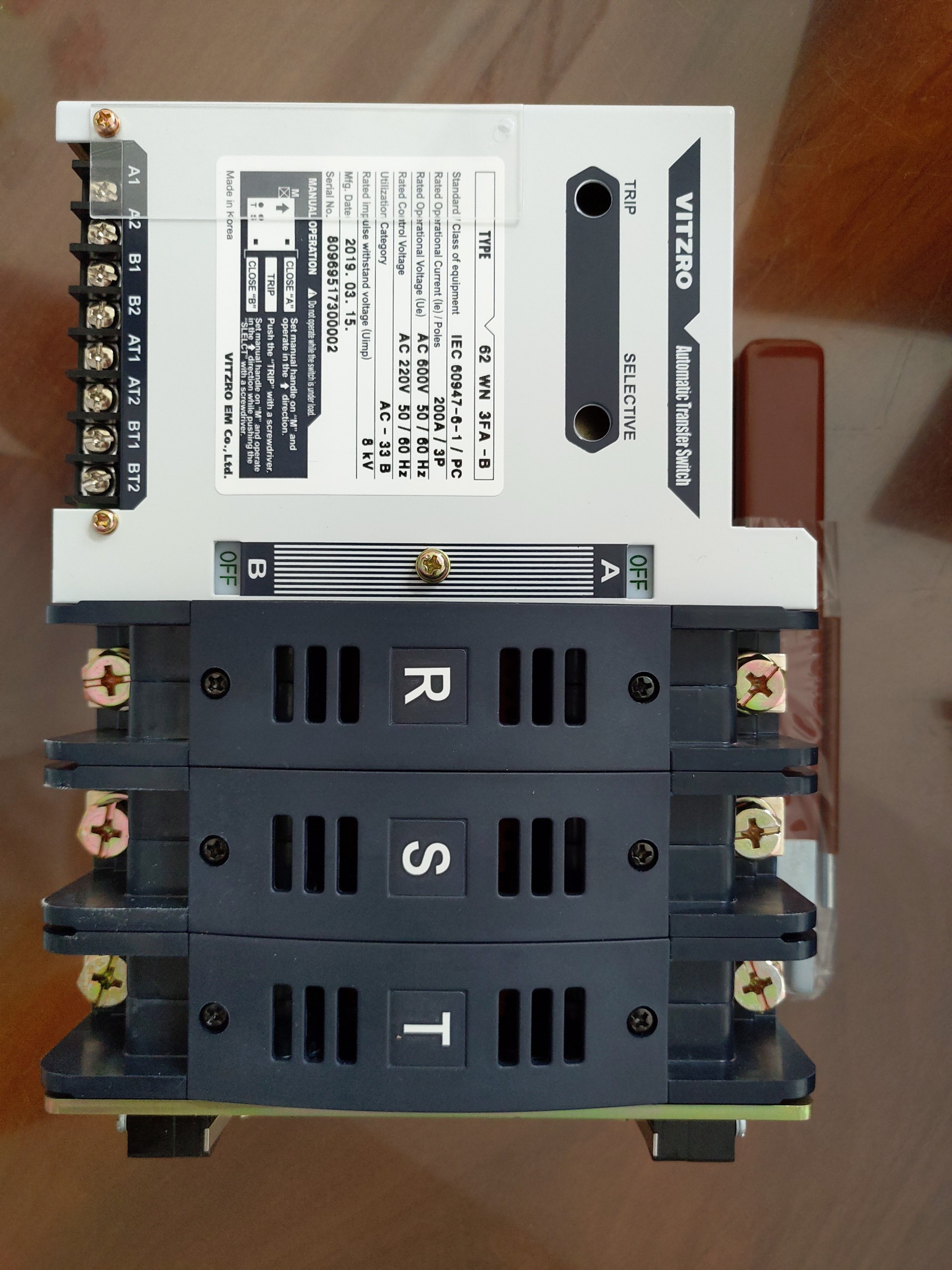 ATS Vitzro 3P 200A 62WN - B60020WN